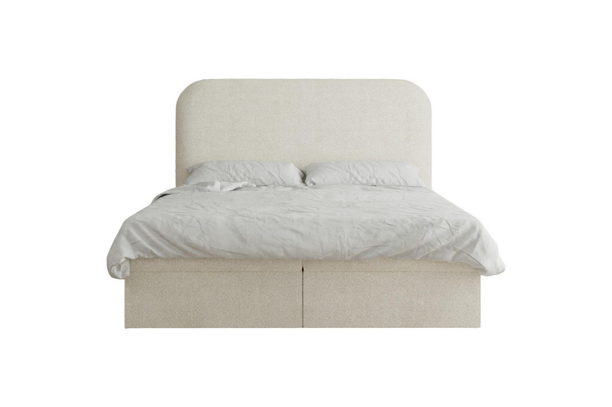 BOXBETT 140x200 - 07 Anthology 20 - Cream - Creme, Holzwerkstoff (140/200cm) - Möblo