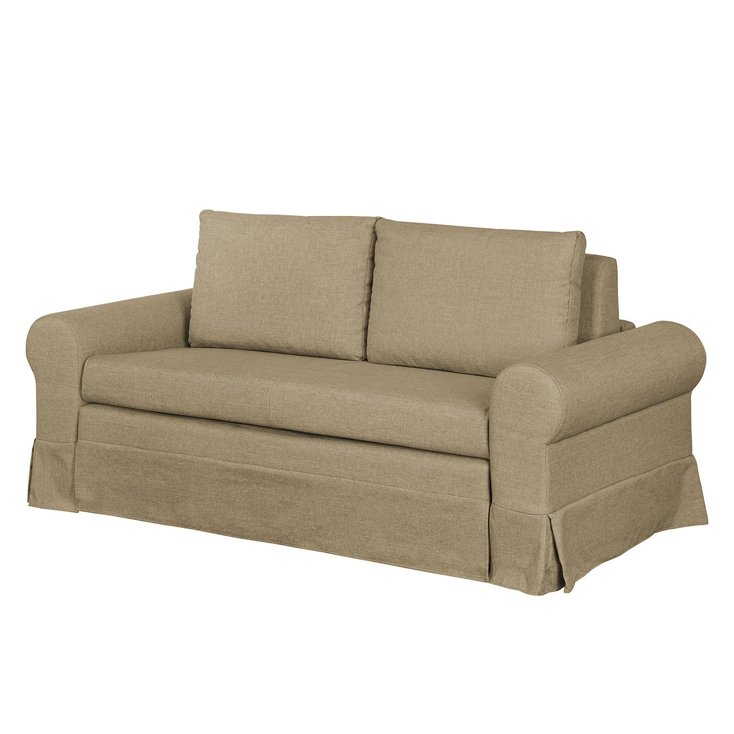 SCHLAFSOFA mit Husse - Beige, Textil (185/90/90cm) - home24