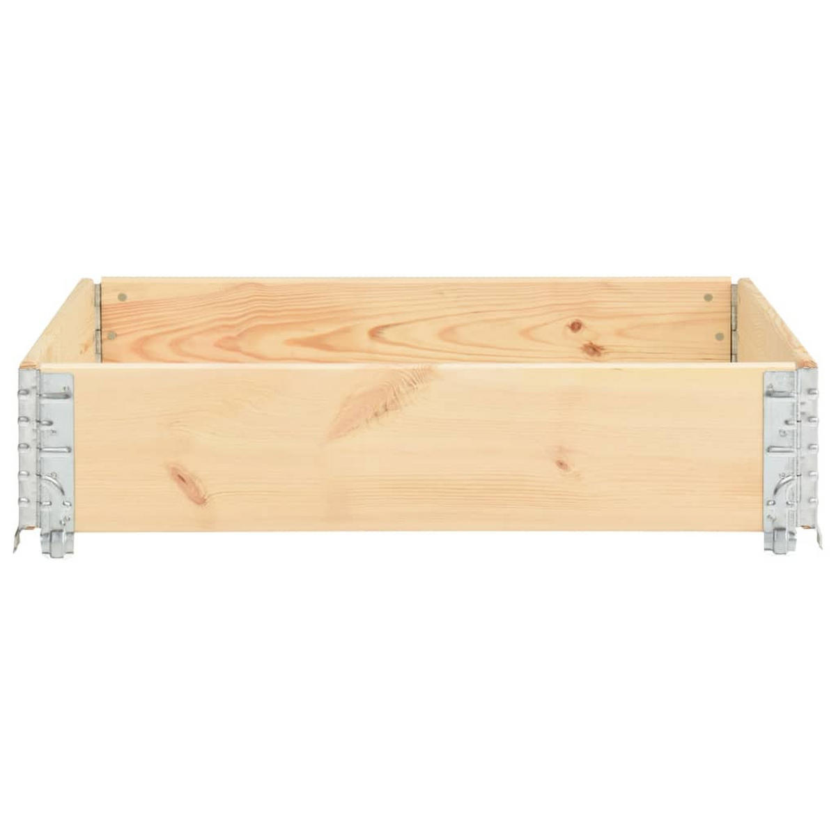 HOCHBEET 100x100 cm Kiefer Massivholz - Braun, Holz (100/19/100cm) - furnicato