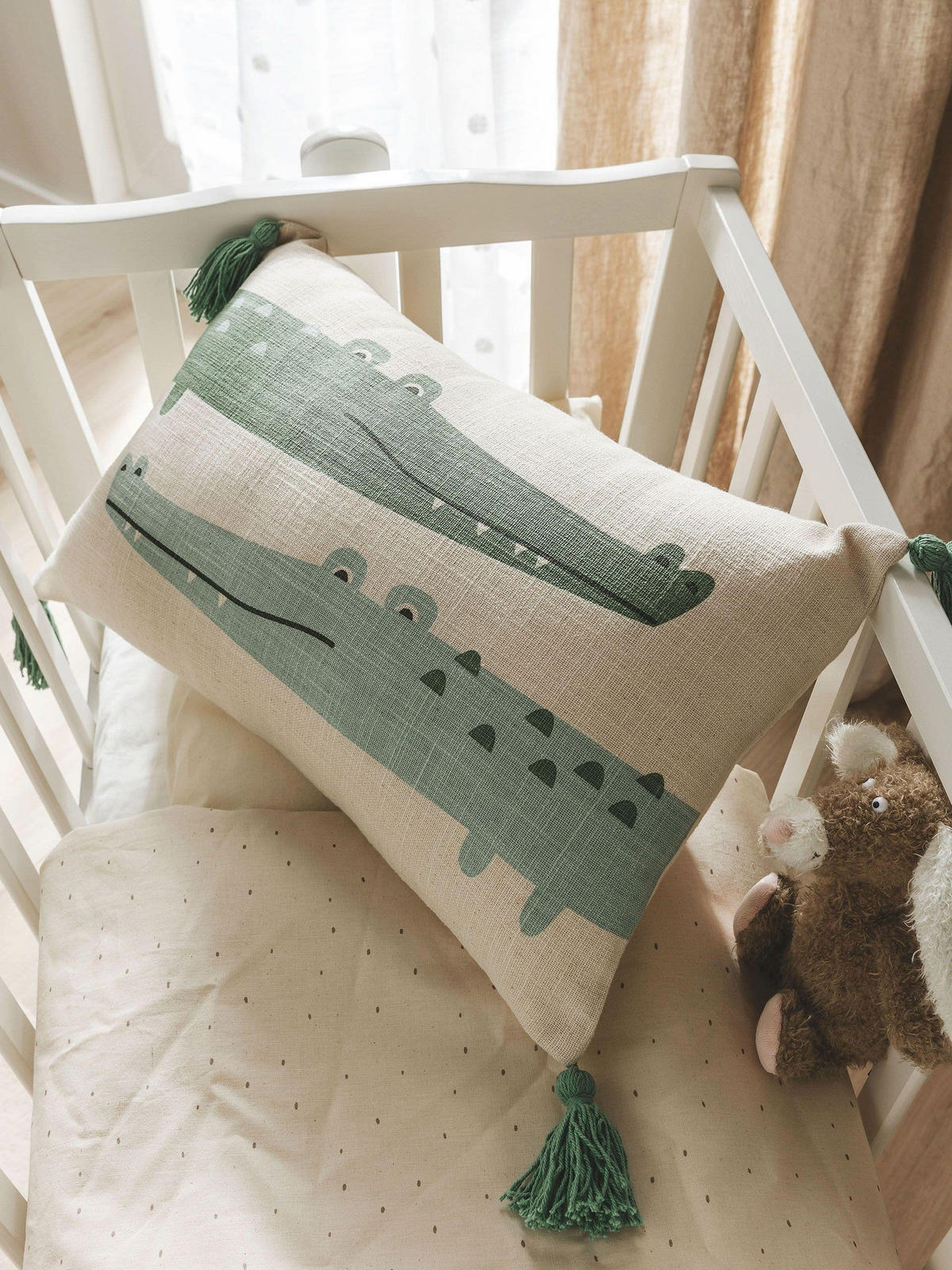 KISSENBEZUG Savannah Grün 30x50 cm - Grün, Textil (30/50cm) - Lytte