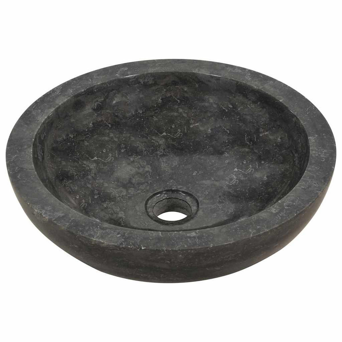 WASCHBECKEN Lackey 40/40/12 cm - Schwarz, Stein (40/12/40cm) - Nettlife