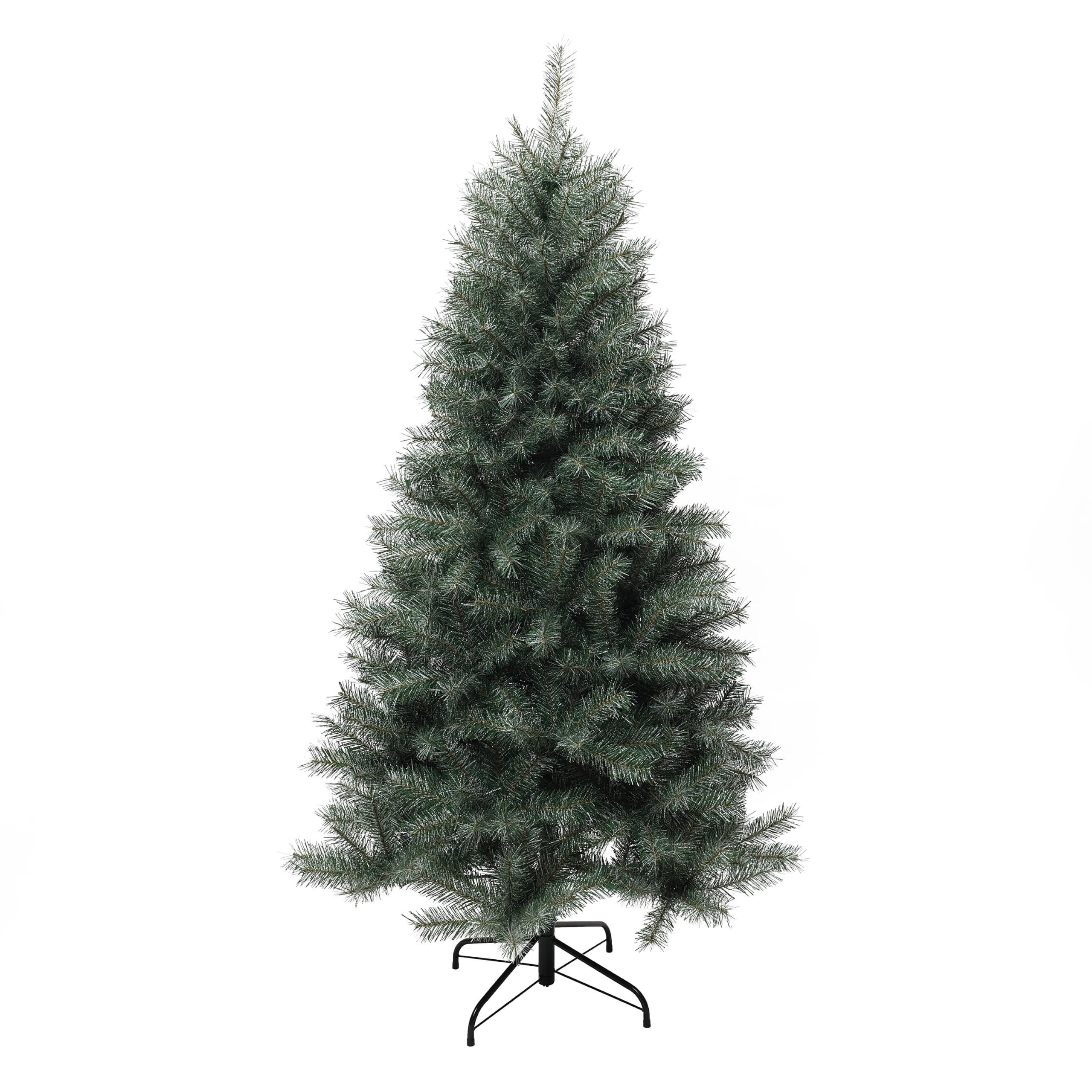 KÜNSTLICHER Weihnachtsbaum 185 cm, Grün mit weißen Akzenten - Grün, Kunststoff (185cm) - Hometopia