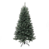 KÜNSTLICHER Weihnachtsbaum 185 cm, Grün mit weißen Akzenten - Grün, Kunststoff (185cm) - Hometopia