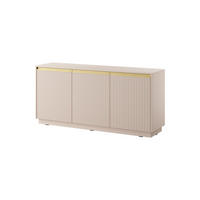 KOMMODE Roy 154 Beige, mit geriffelter Front - Beige, Holzwerkstoff (154/72/39cm) - Bettso