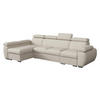 ECKSOFA Boston LCP, Seite: Links LCP+2R+1P(65) - Silberfarben/Creme, Holz/Textil (320/170cm) - MIRJAN24