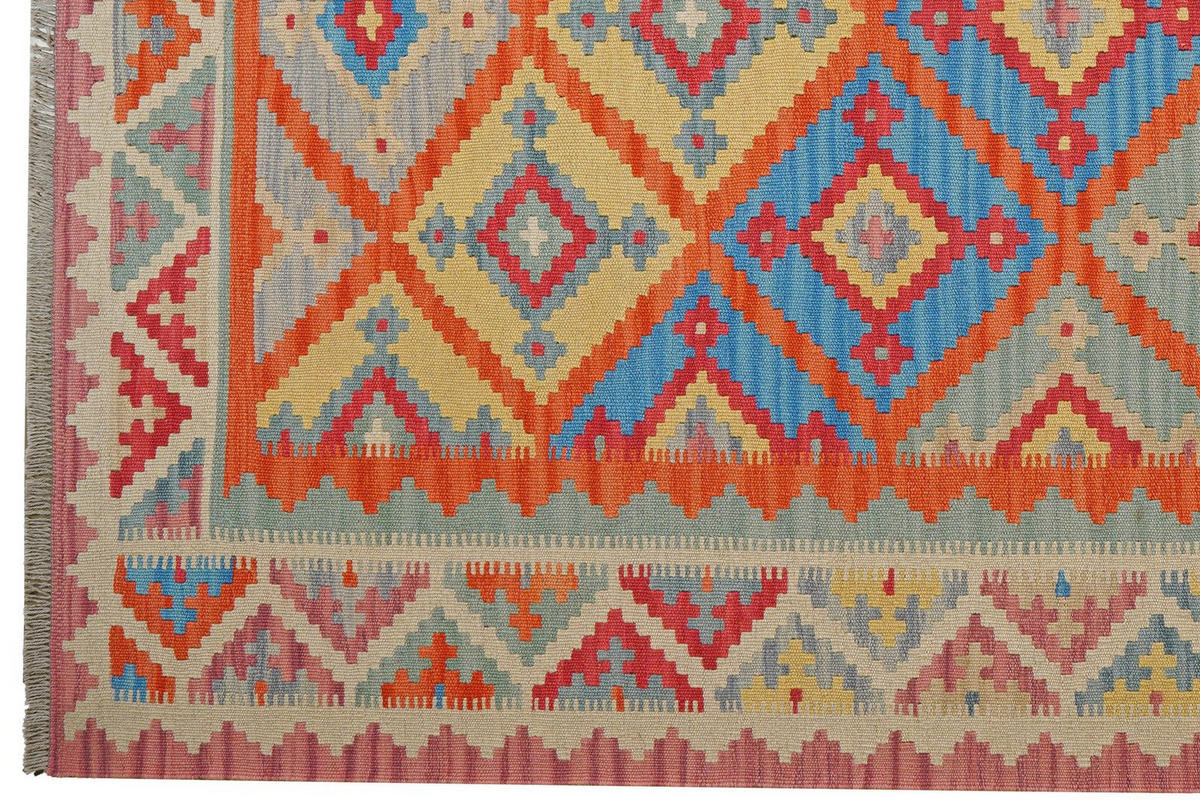 KELIM-TEPPICH handgewebt Gashgai Orange 250/183 cm Schurwolle - Orange, Textil (183/250cm) - Looma