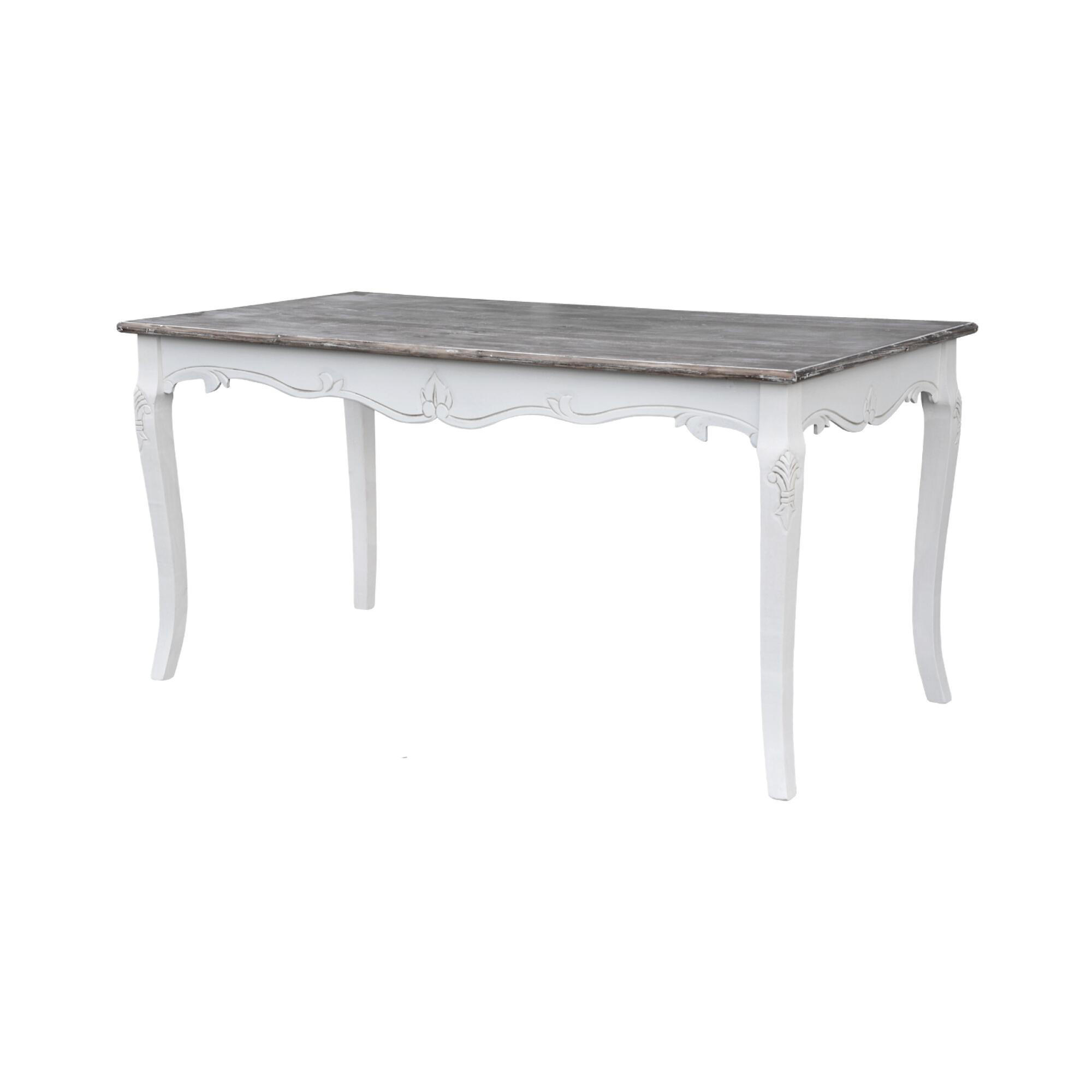 ESSTISCH RIMINI WHITE Weiß 160x80x78 cm - Weiß, Holz (80/160/78cm) - FURNLUX