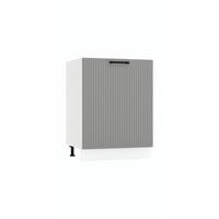 UNTERSCHRANK - D60 PC P/L ( S2100/14 ) - KATE - Stilvolle Aufbewahrung - Weiß/Grau, Holz/Metall (60/82/52.4cm) - ROYAL24_MARKT