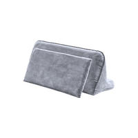 RÜCKENKISSEN WIOLO Grau Velvet - Grau, Textil (80/46cm) - KAWOLA