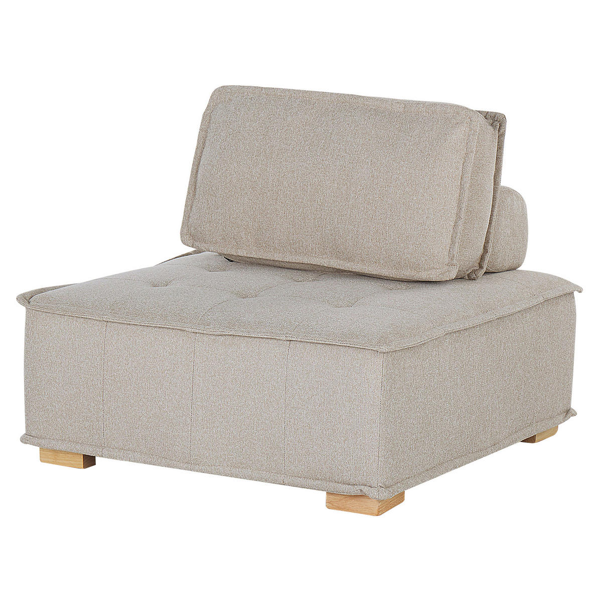 4-SITZER SOFA SET Polsterbezug Beige Tibro - Beige, Textil (200/40/100cm) - Beliani
