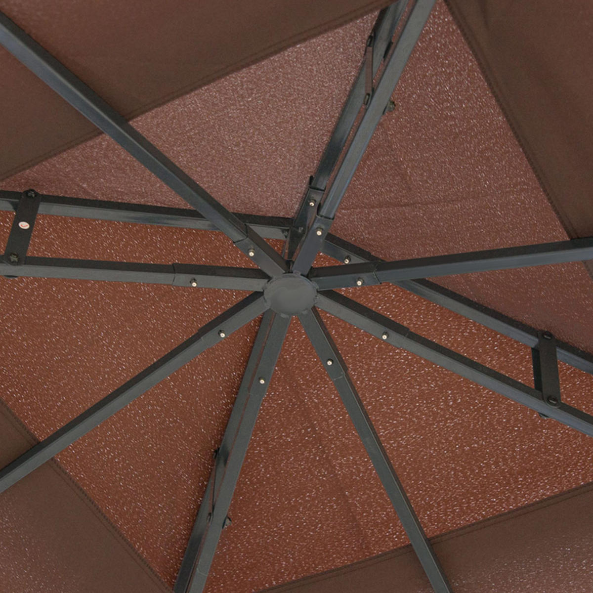 PAVILLON 2,97x2,97 m Moskitonetz - Mokka, Metall (297/270/297cm) - Fortuna Lai