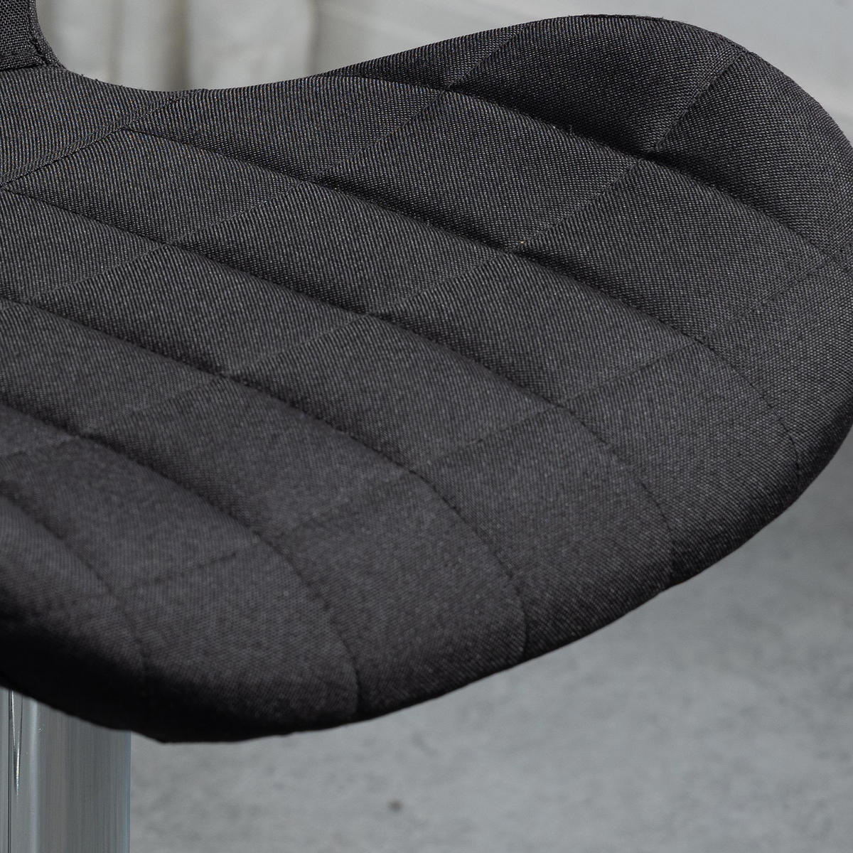 BARHOCKER 2er-Set DE-14689 höhenverstellbar & 360° schwenkbar Schwarz - Schwarz, Metall (51.5/111.5/47cm) - ComfortXL