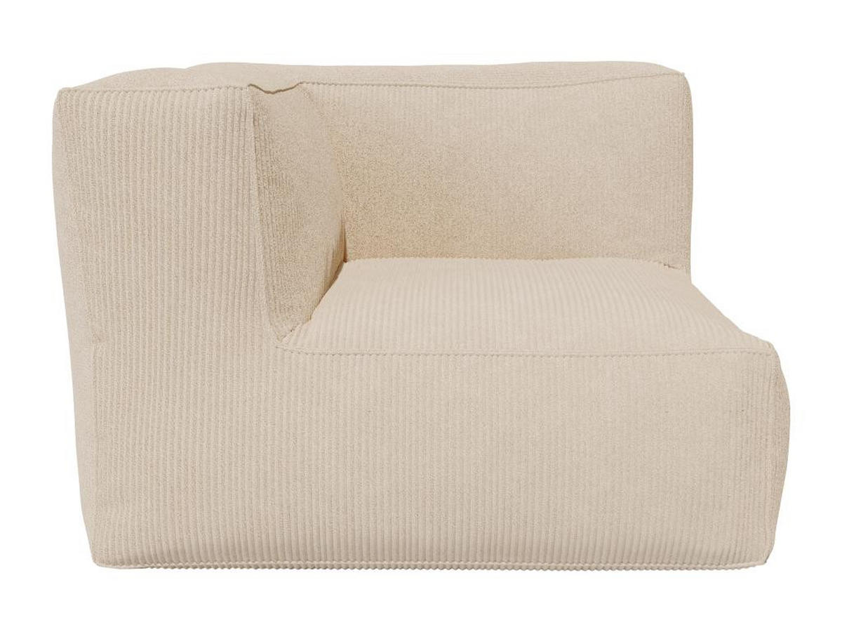 ECKSESSEL - Cord - Beige - NOUMARA - Beige, Textil (95/80/95cm) - Vente-Unique