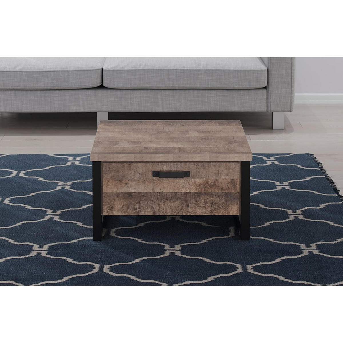 COUCHTISCH Emile Eiche Dekor - Eichefarben, Holzwerkstoff (45/80/80cm) - ebuy24
