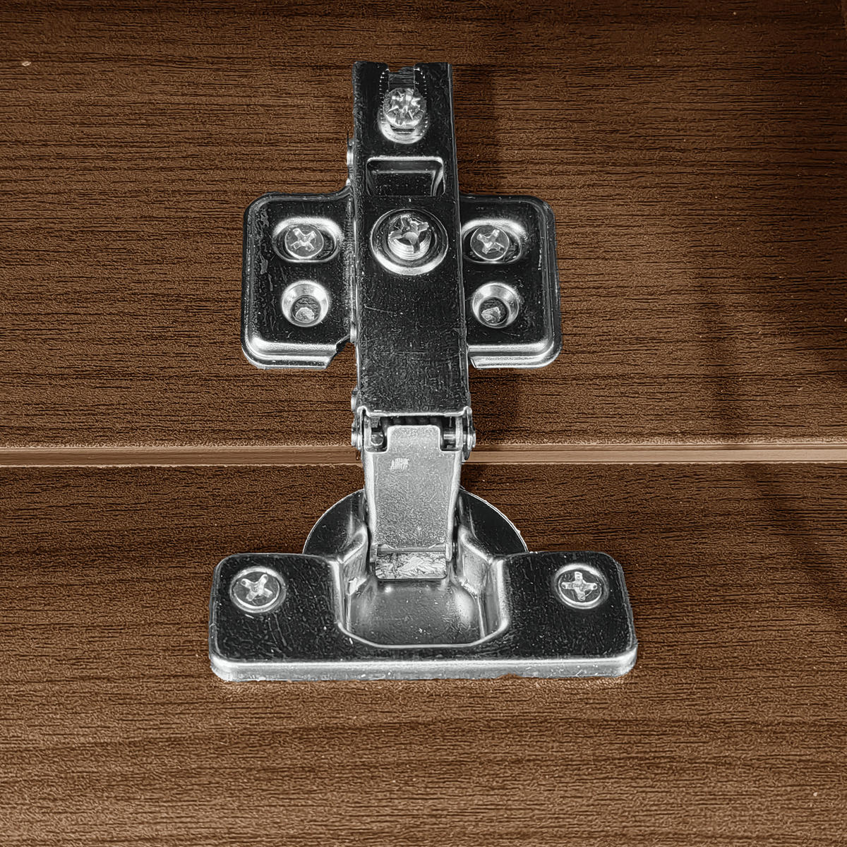 TV-ELEMENT Schwarz und Holzoptik 180/36/43 cm - Schwarz/Braun, Holz (36/43/180cm) - Urban Meuble