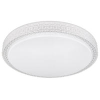 LED DECKENLEUCHTE Metall Kristalloptik Weiß - Klar, Metall (40/40/8.5cm)