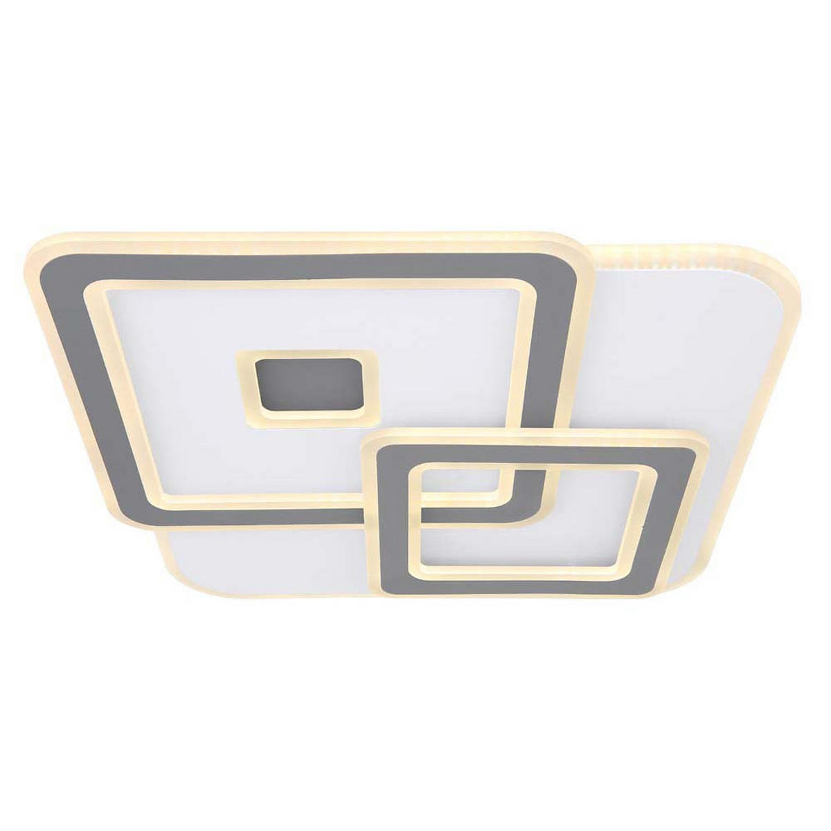 LED DECKENLEUCHTE Metall Weiß - Weiß, Metall (50/50/60cm)