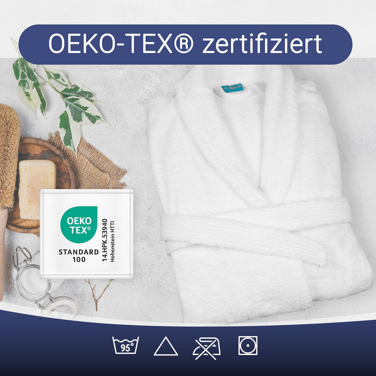 BADEMANTEL, L, 100% Baumwolle, Weiß - Weiß, Textil (Lnull) - Zollner