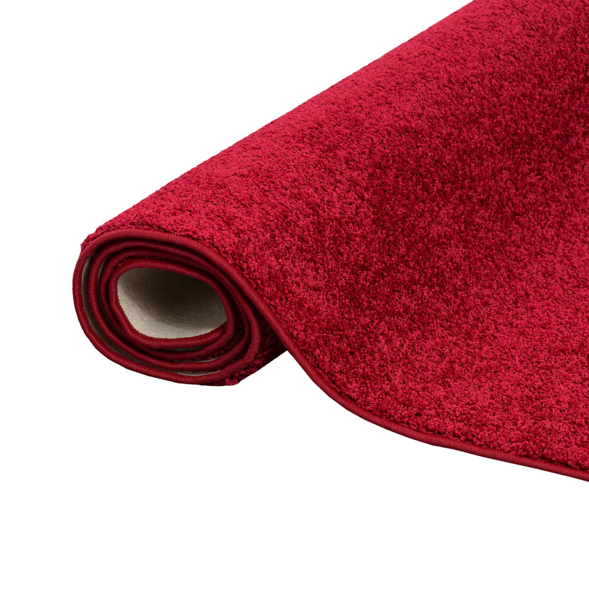 HOCHFLOR VELOURS TEPPICH MONA - Rot, Textil (80/240cm) - Snapstyle