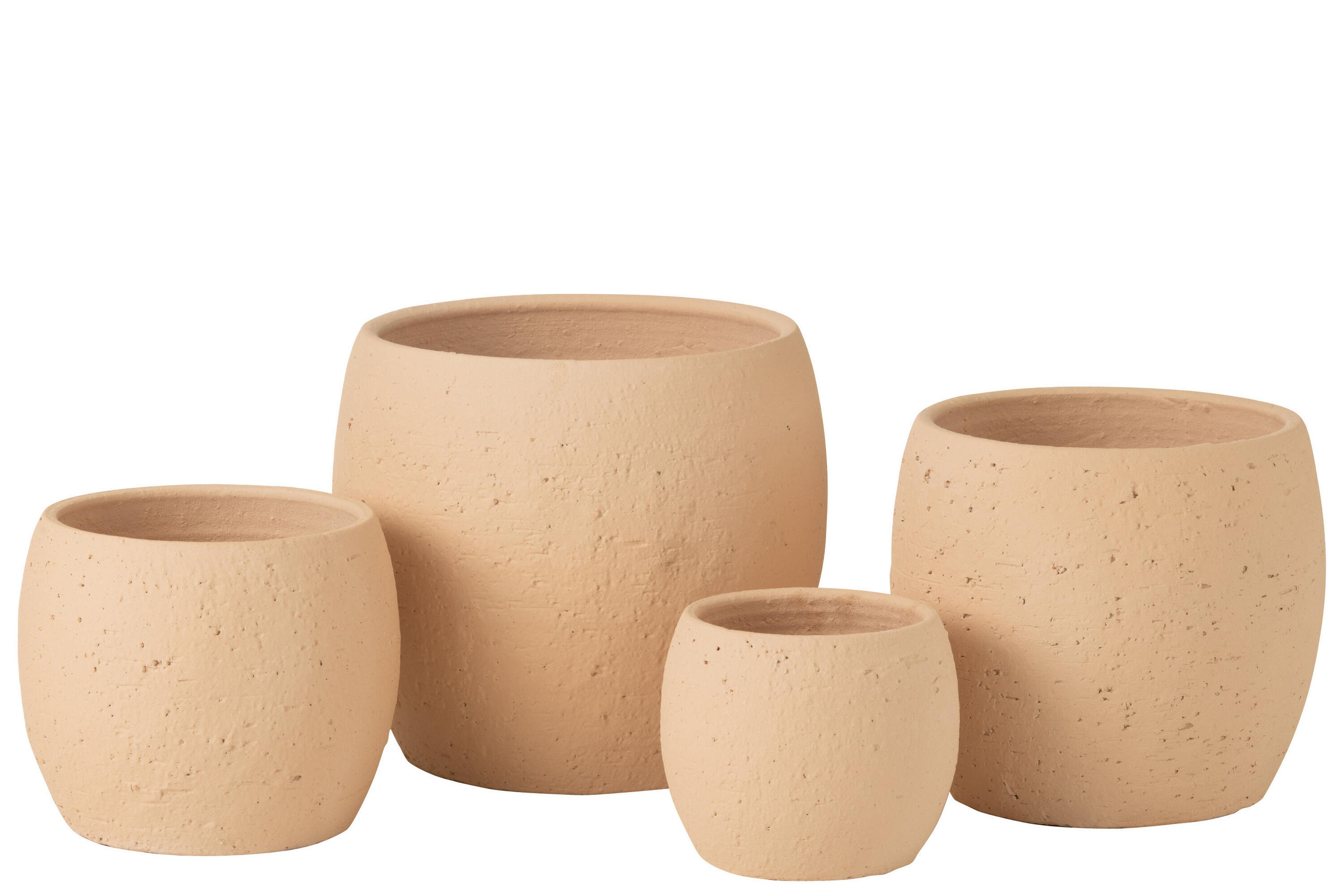 BLUMENTOPF ENYA - Töpferei - Beige - XL - Ø 28 cm - Beige, Keramik (28/26cm) - J-Line