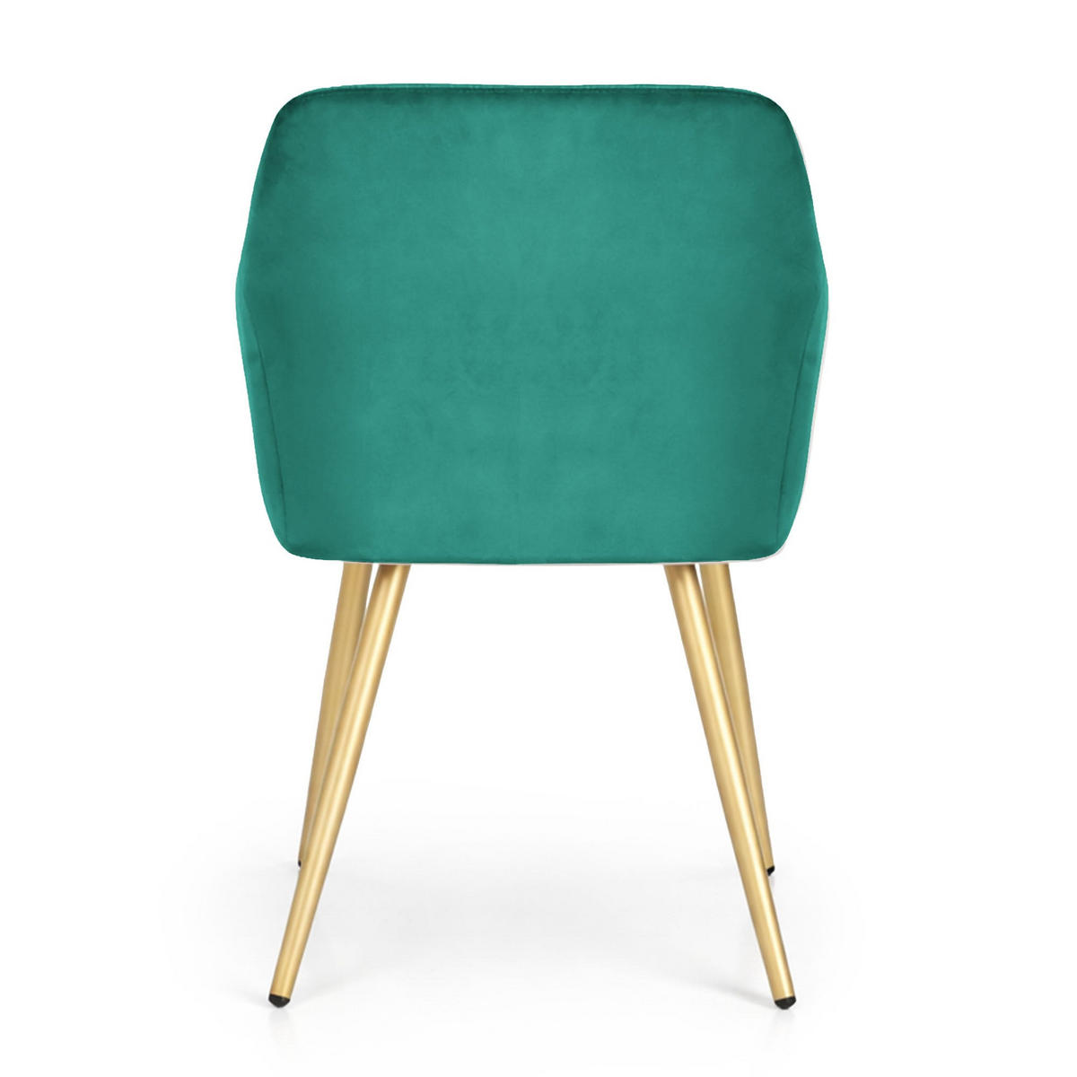 POLSTERSTUHL 2er Set, Metallbeine Grün, Gold 54,5/83/58 - Grün, Textil (55/83/58cm) - RAUMHIRSCH FURNITURE