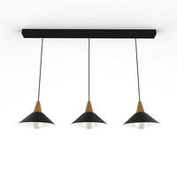 HÄNGELEUCHTE - Schwarz, Metall (25/100/16cm) - Lumicom