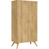 KLEIDERSCHRANK 2-TÜRIG NATURE - Eichefarben, Holzwerkstoff (101/208/58cm) - Vox Möbel