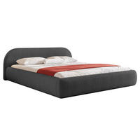 POLSTERBETT Dmar 200x200 cm, Graphit - Schwarz, Textil (200/200cm) - Fedve