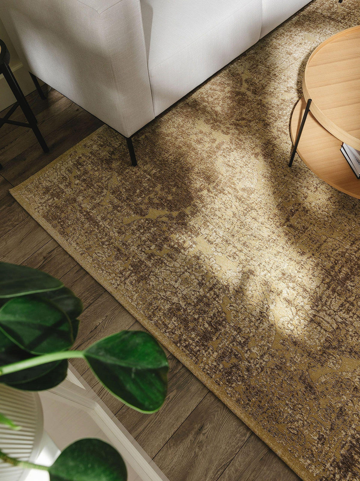 FLACHGEWEBETEPPICH Frencie Braun 80x165 cm - Braun, Textil (80/165cm) - benuta Nest