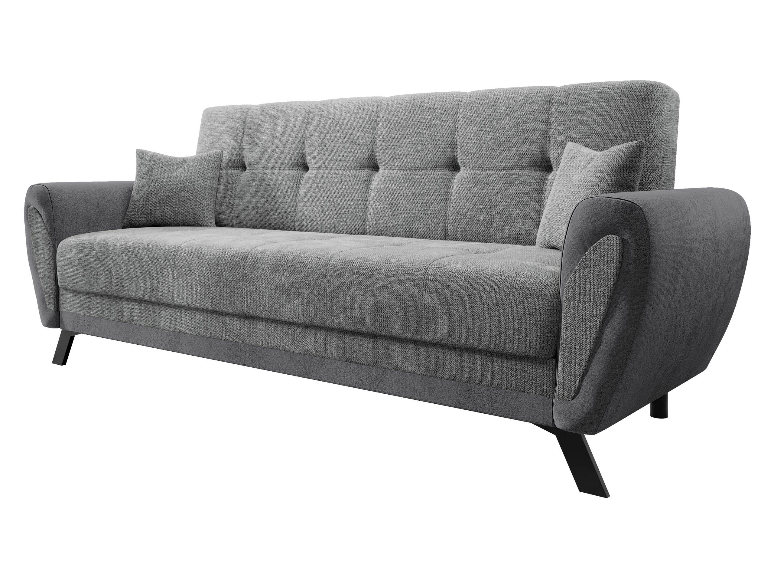 SCHLAFSOFA Kaja - Blaugrau/Schwarz, Holz/Textil (228/93/90cm) - MIRJAN24