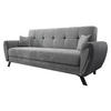 SCHLAFSOFA Kaja - Blaugrau/Schwarz, Holz/Textil (228/93/90cm) - MIRJAN24