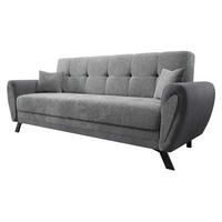 SCHLAFSOFA Kaja - Blaugrau/Schwarz, Holz/Textil (228/93/90cm) - MIRJAN24