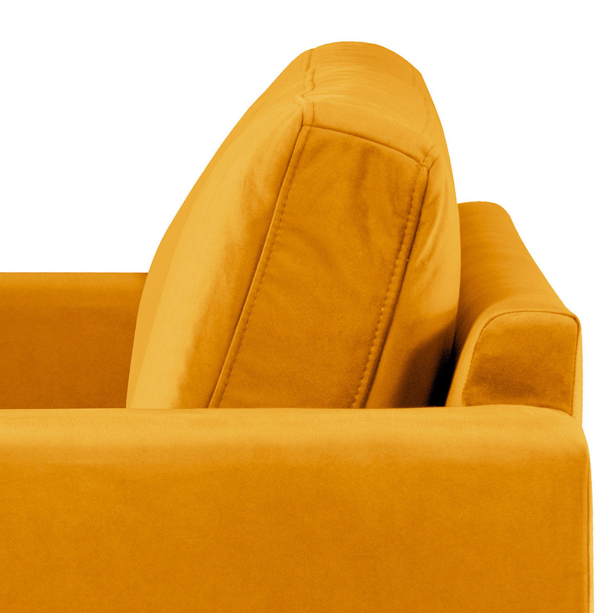 SESSEL - Eichefarben/Gelb, Eichenholz/Textil (122/81/88cm) - home24