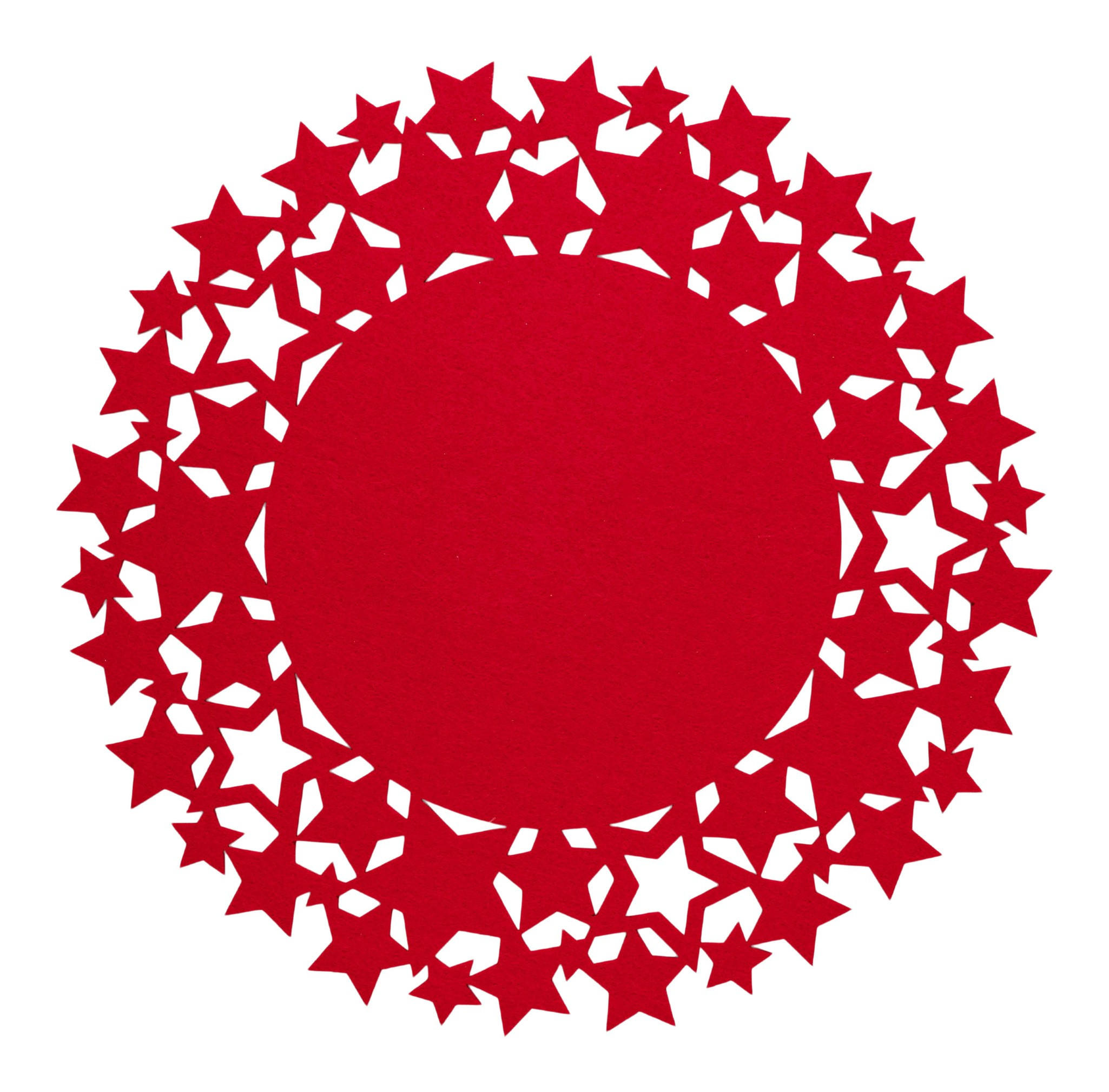 DEKORATIVES TISCHSET Stille - Rot, Textil (38cm) - home&you