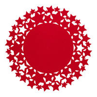 DEKORATIVES TISCHSET Stille - Rot, Textil (38cm) - home&you