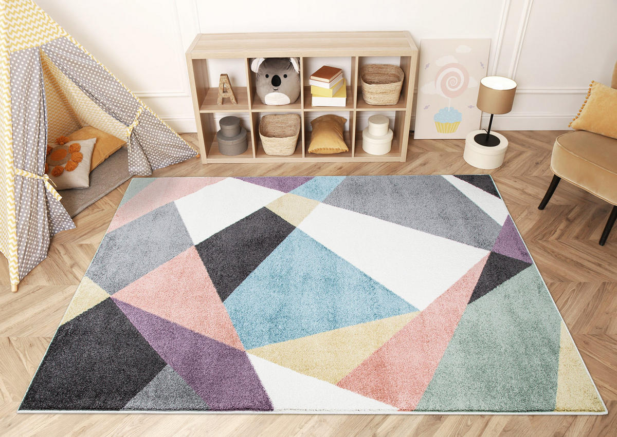JUGEND-TEPPICH Young 915 Multi 80x150 cm - Multicolor, Textil (80/150cm) - carpet city