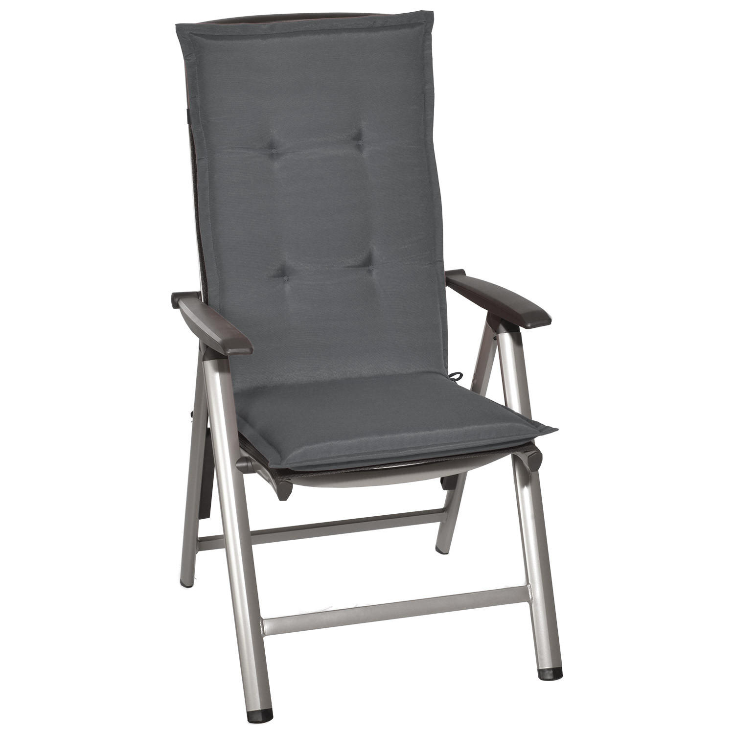 HOCHLEHNERAUFLAGE Loft HL 120/50/6 Graphitgrau - Graphitfarben, Textil (50/6/120cm) - Beautissu 