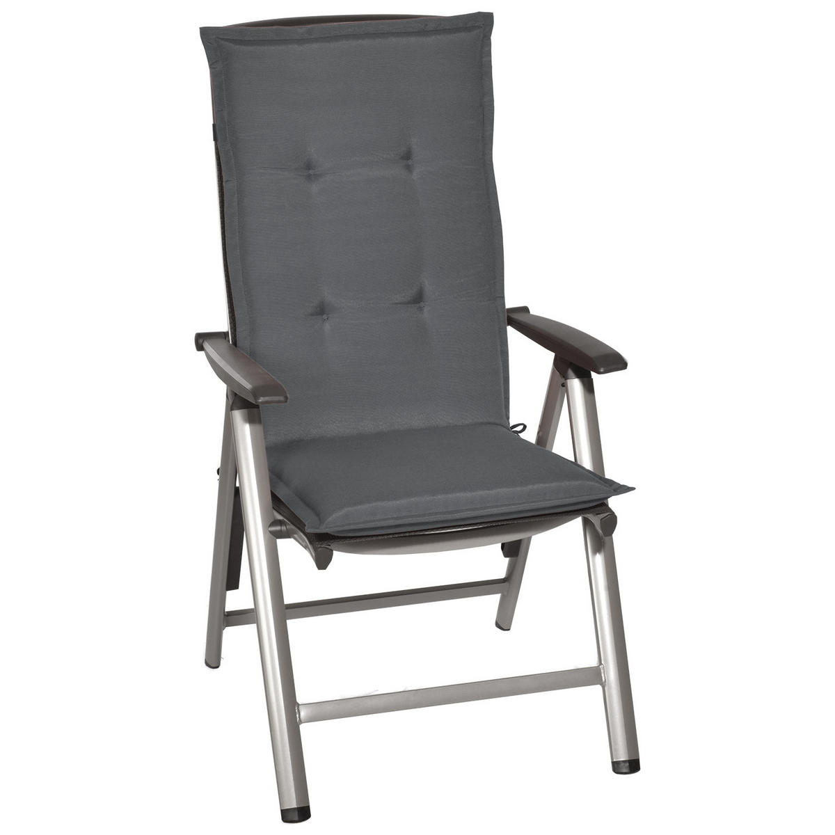 HOCHLEHNERAUFLAGE Loft HL 120/50/6 Graphitgrau 6tlg - Graphitfarben, Textil (50/6/120cm) - Beautissu 