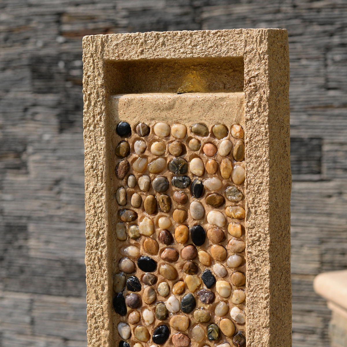 GARTENBRUNNEN braun - Braun, Kunststoff (34/22/92cm) - Teamson Home