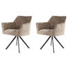 ESSZIMMERSTUHL Raster Beige 61/62/82 cm - Hellbraun, Textil (62/82/61cm) - Hoyz Collection