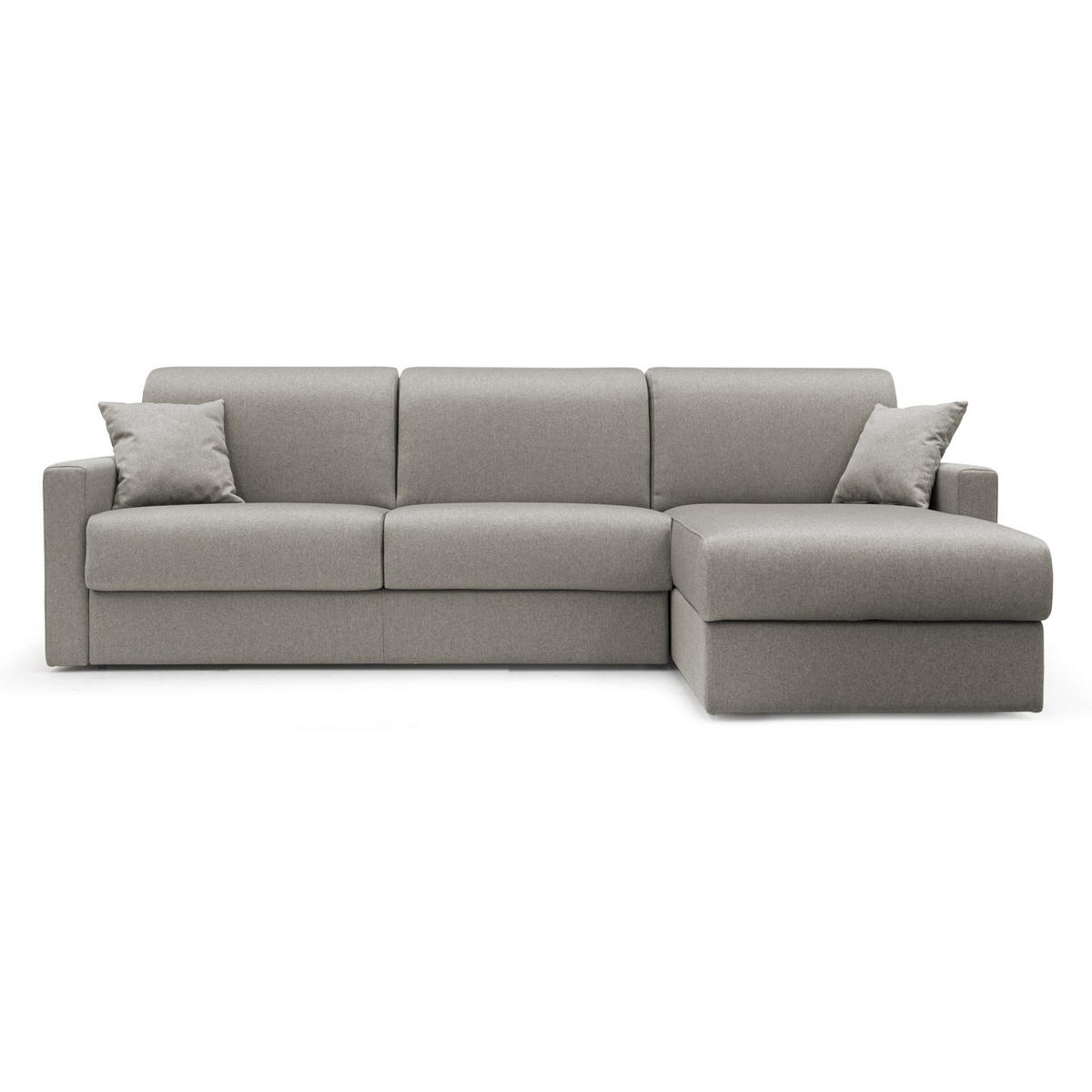 ECKSOFA LINKS Chris - Taupe, Textil (268/96cm) - Divani.store