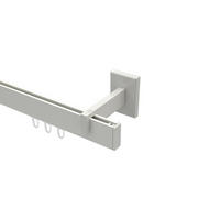 INNENLAUF-GARDINENSTANGEN-SET Smartline Paxo 180 cm, 1-läufig, 14x35 mm Weiß - Weiß, Metall (180cm) - INTERDECO