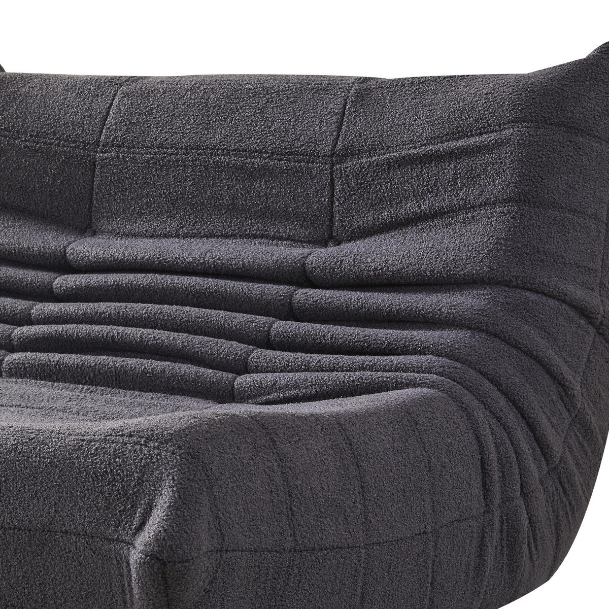 LIEGESESSEL 149/120/82 cm Schwarz Ergonomische Unterstützung für Schlafzimmer Wohnzimmer - Schwarz, Textil (120/82/149cm) - OKWISH