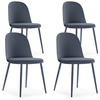STUHL 4er-Set Kana blau - Blau, Kunststoff/Metall (45/83/51cm) - VS Venta-stock