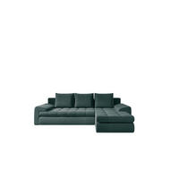 ECKSOFA TOMI Castel Azurblau Rechts - Jadegrün, Holz (237/150cm) - Kaiser Möbel