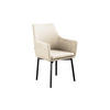 STUHL CALI Beige Microfaser - Beige/Schwarz, Textil (56/88.5/61cm) - KAWOLA