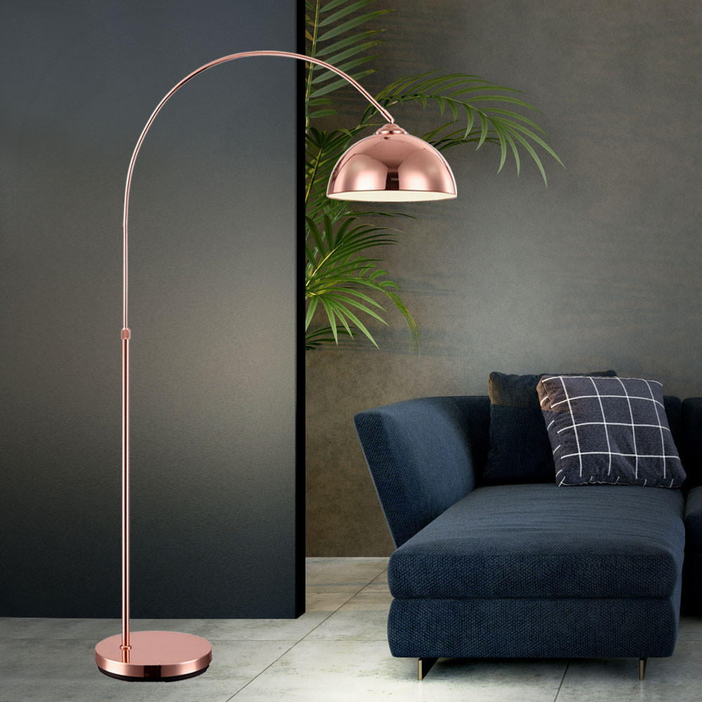 LED STEHLEUCHTE NEWCASTLE Kupfer - Kupferfarben, Metall (92/30/196cm) - Globo Lighting