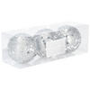 CHRISTBAUMKUGEL Santa Lila Silber 10/10/10 cm Kunstoff - Silberfarben, Kunststoff (10/10/10cm) - Mondex