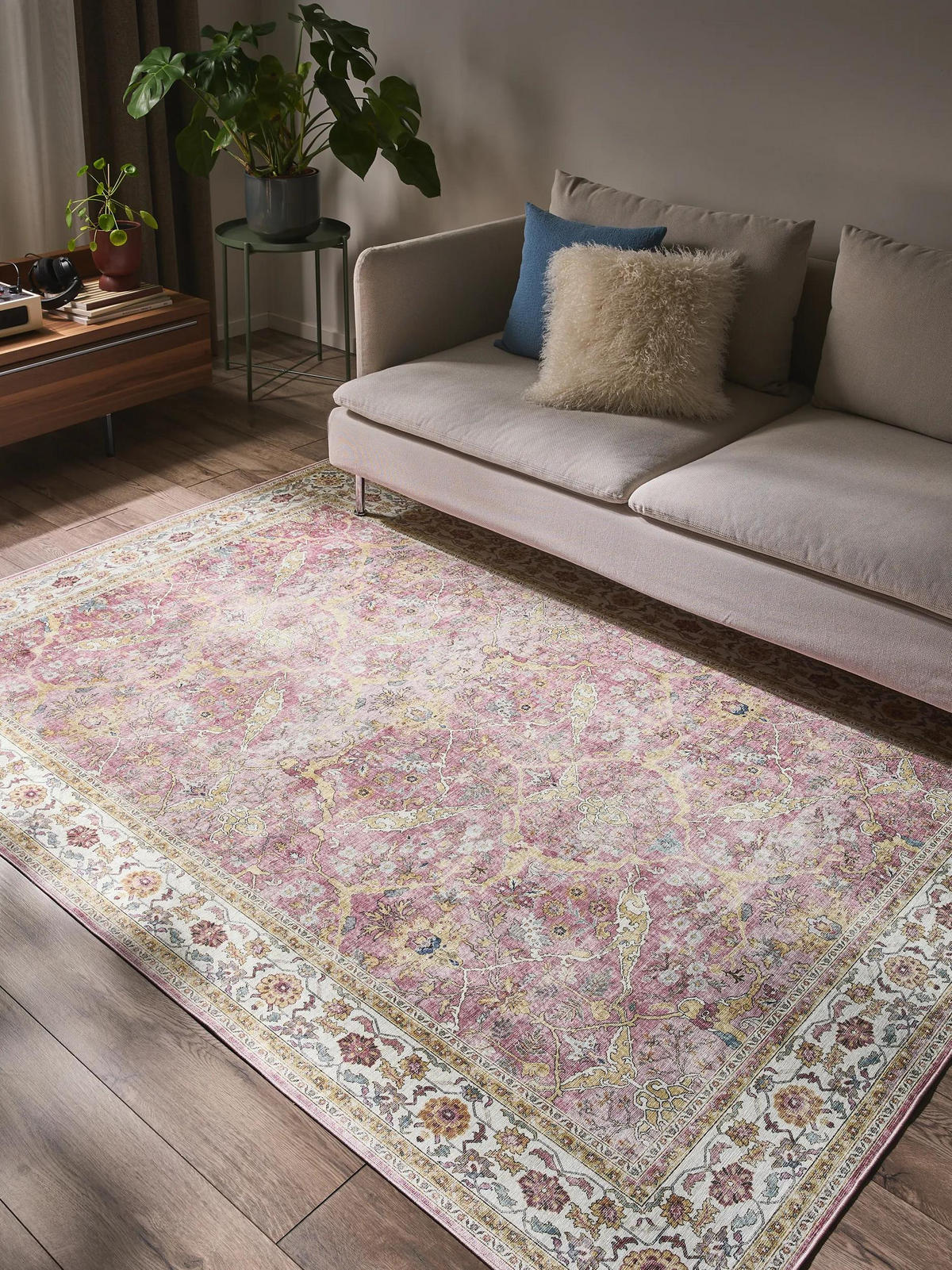 TEPPICH Laury Rosa 200x300 cm - Rosa, Kunststoff/Textil (200/300cm) - benuta Pop