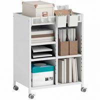 BÜCHERREGAL DE-09954 Weiß - Weiß, Metall (34/69.5/53cm) - ComfortXL